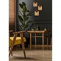 Lucide pendant luminaire TOLEDO 3 flames, round, cylindrical E27 IP20, amber, copper