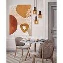 Lucide pendant luminaire TOLEDO 3 flames, round, cylindrical E27 IP20, amber, copper