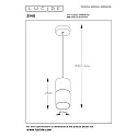 pendant luminaire ZINO cylindrical E27 IP20