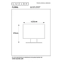 Lucide Tischleuchte FUDRAL, Ø 20 cm, 1xE27, schwarz