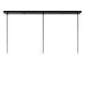Lucide pendant luminaire DIKRA 3 flames, round E27 IP20, black