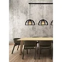 Lucide pendant luminaire DIKRA 3 flames, round E27 IP20, black
