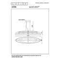 Lucide pendant luminaire DIKRA 5 flames, oval E27 IP20, black