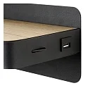 Lucide wall luminaire ATKIN LED square IP20, black 