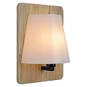 Lucide wall luminaire IDAHO square E14 IP20, wood, opal 