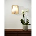 Lucide wall luminaire IDAHO square E14 IP20, wood, opal 