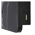 wall luminaire OREGON LED square IP20, black, white 
