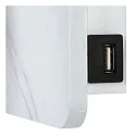 Lucide LED Wandleuchte OREGON, 1x4W, 3000K, Mit USB-Ladepunkt, weiß