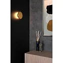 wall luminaire GLIMPSE LED round IP20, gold matt, brass 