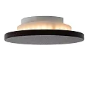 Lucide wall luminaire GLIMPSE LED round IP20, brown 