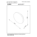 Lucide wall luminaire GLIMPSE LED round IP20, brown 