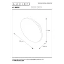 wall luminaire GLIMPSE LED round IP20, gold matt, brass 
