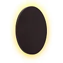 Lucide wall luminaire GLIMPSE LED round IP20, brown 