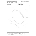 Lucide wall luminaire GLIMPSE LED round IP20, brown 