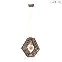 Lucide pendant luminaire MAURO E27 IP20, taupe dimmable