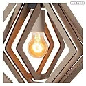 Lucide pendant luminaire MAURO E27 IP20, taupe dimmable