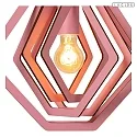 Lucide pendant luminaire MAURO E27 IP20, pink dimmable
