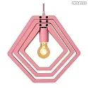 Lucide pendant luminaire MAURO E27 IP20, pink dimmable