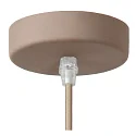 Lucide pendant luminaire MAURO adjustable, with lamp socket E27 IP20, taupe