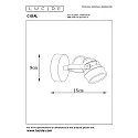 Lucide spot CIGAL LED round GU10 IP20, copper 