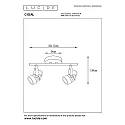 Lucide LED Deckenstrahler CIGAL, GU10, 2x5W, 2700K, Kupfer