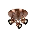 LED Deckenstrahler CIGAL, GU10, 3x5W, 2700K, Kupfer