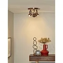 Lucide spot CIGAL LED 3 flames, round GU10 IP20, copper 