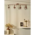 Lucide spot CIGAL LED 4 flames, square GU10 IP20, copper 