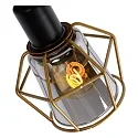 Lucide spot NILA 2 flames, square E14 IP20, smoky colour, black