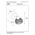Lucide spot MAREN round E14 IP20, black