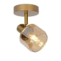 Deckenstrahler BJORN, 1xE14, Gold matt, messing