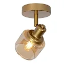 Lucide spot BJORN round E14 IP20, gold matt, brass