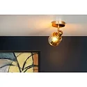 Lucide spot BJORN round E14 IP20, gold matt, brass