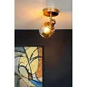 Lucide spot BJORN round E14 IP20, gold matt, brass