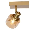 spot BJORN 2 flames, square E14 IP20, gold matt, brass