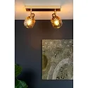 spot BJORN 2 flames, square E14 IP20, gold matt, brass