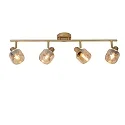 Deckenstrahler BJORN, 4xE14, Gold matt, messing
