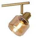 Lucide spot BJORN 4 flames, round E14 IP20, gold matt, brass