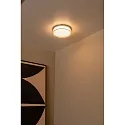 Lucide ceiling luminaire PLANO CL Ø 23CM CCT Switch, dimmable IP44, polished chrome dimmable