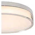 Lucide LED Bad-Deckenleuchte PLANO, IP44, Ø 28cm, 16W 2700/3000/4000K (CCT Switch), CRi >90, dimmbar, Chrom / opal