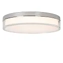 Lucide LED Bad-Deckenleuchte PLANO, IP44, Ø 28cm, 16W 2700/3000/4000K (CCT Switch), CRi >90, dimmbar, Chrom / opal