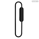 Lucide wall luminaire THELMA IP20, black dimmable