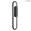 Lucide wall luminaire THELMA IP20, black dimmable