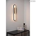 Lucide wall luminaire THELMA IP20, black dimmable