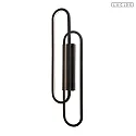 wall luminaire THELMA IP20, black dimmable