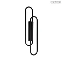 Lucide wall luminaire THELMA IP20, black dimmable