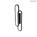 Lucide wall luminaire THELMA IP20, black dimmable