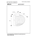 Lucide wall luminaire MERLINA E14 IP20, pink