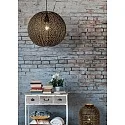 Lucide pendant luminaire TAHAR round E27 IP20, black