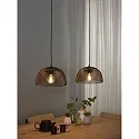 Lucide pendant luminaire MESH 2 flames, round E27 IP20, black 